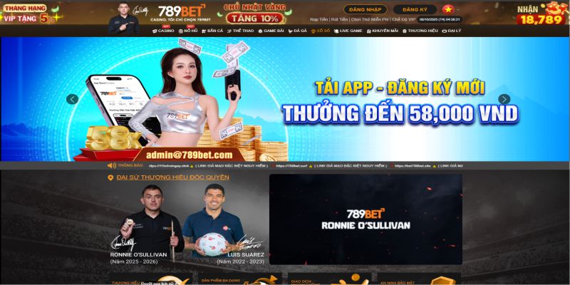 789bet nhà cái uy tín với ưu đãi nạp đầu lên đến 150%